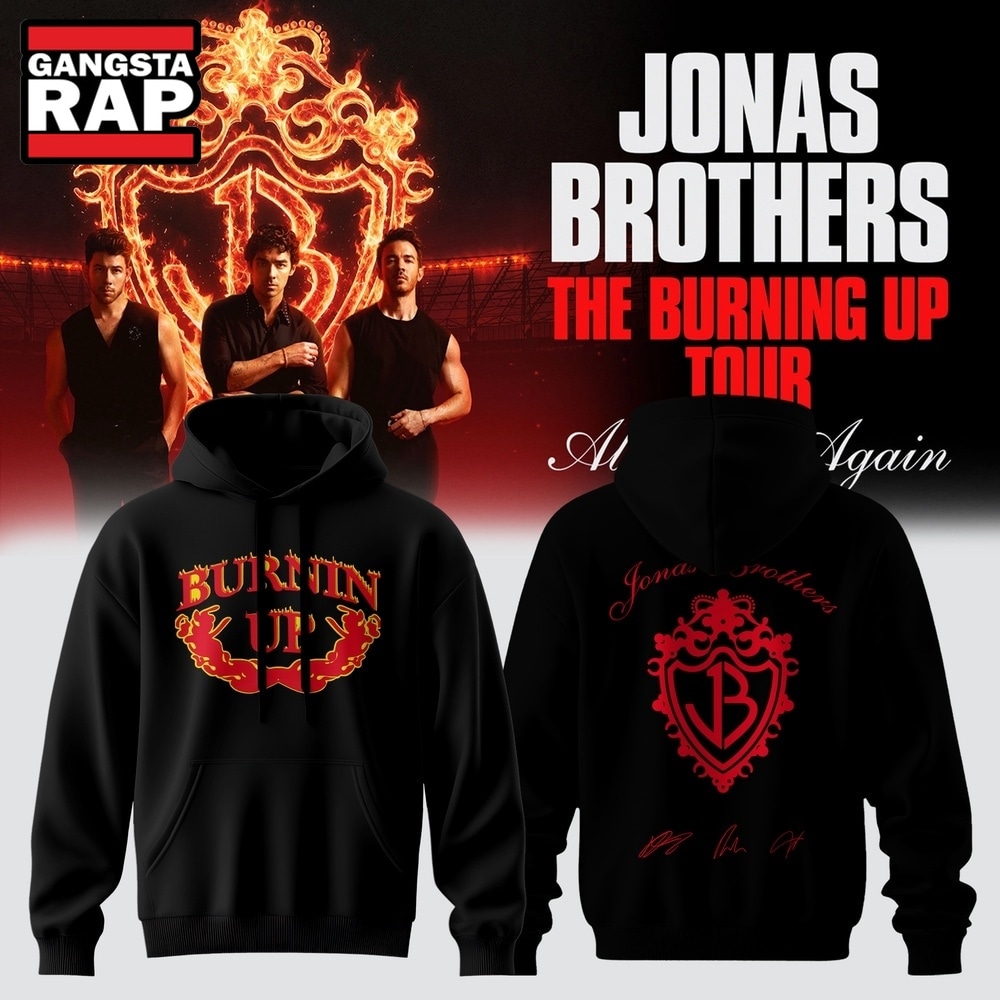 Jonas Brothers The Burning Up Tour 2026 Signature 3D Hoodie, Trending 3D Music Shirt Jonas Brothers The Burning Up Tour 2026 Signature 3D Hoodie, Trending 3D Music Shirt