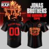 Jonas Brothers The Burning Up Tour 2026 Signature Custom Baseball Jersey, Trending Music Jersey Jonas Brothers The Burning UP Tour 2026 Signature Custom Baseball Jersey