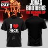Jonas Brothers The Burning Up Tour 2026 Signature I Love Nick T Shirt, Trending 3D Music Shirt Jonas Brothers The Burning UP Tour 2026 Signature I Love Nick T Shirt