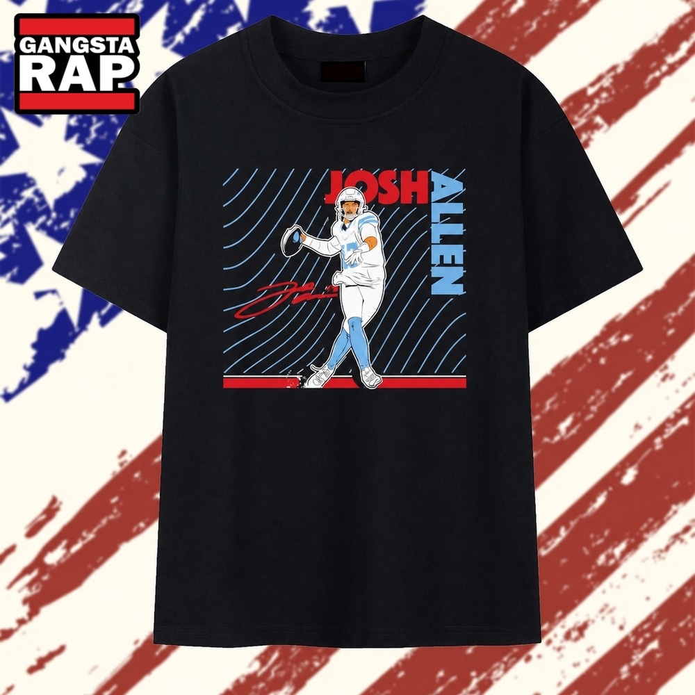 Josh Allen Signature NFL Football Quarterback 2026 T Shirt , Trending 2D Shirt Josh Allen Signature Nfl Football Quarterback 2026 T Shirt