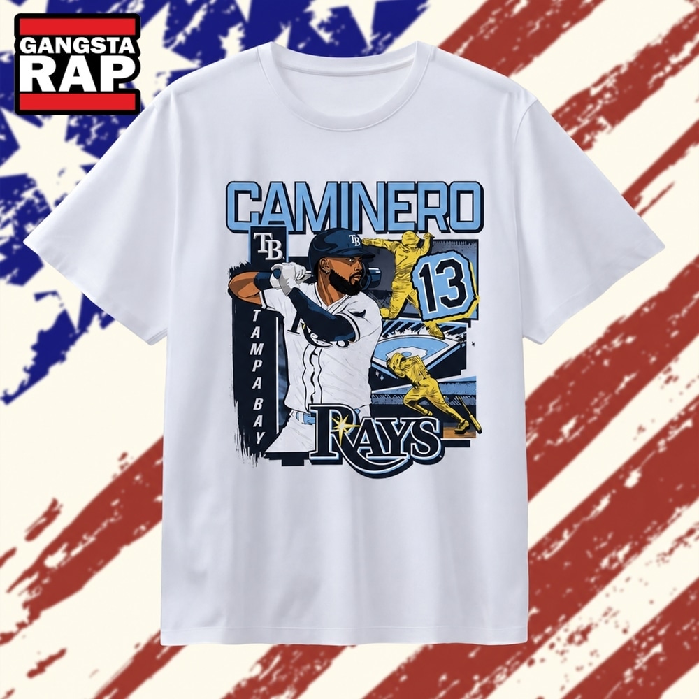 Junior Caminero Tampa Bay Rays 13 MLB Baseball T Shirt, Trending 2D Shirt Junior Caminero Tampa Bay Rays 13 MLB Baseball T Shirt, Trending 2D Shirt