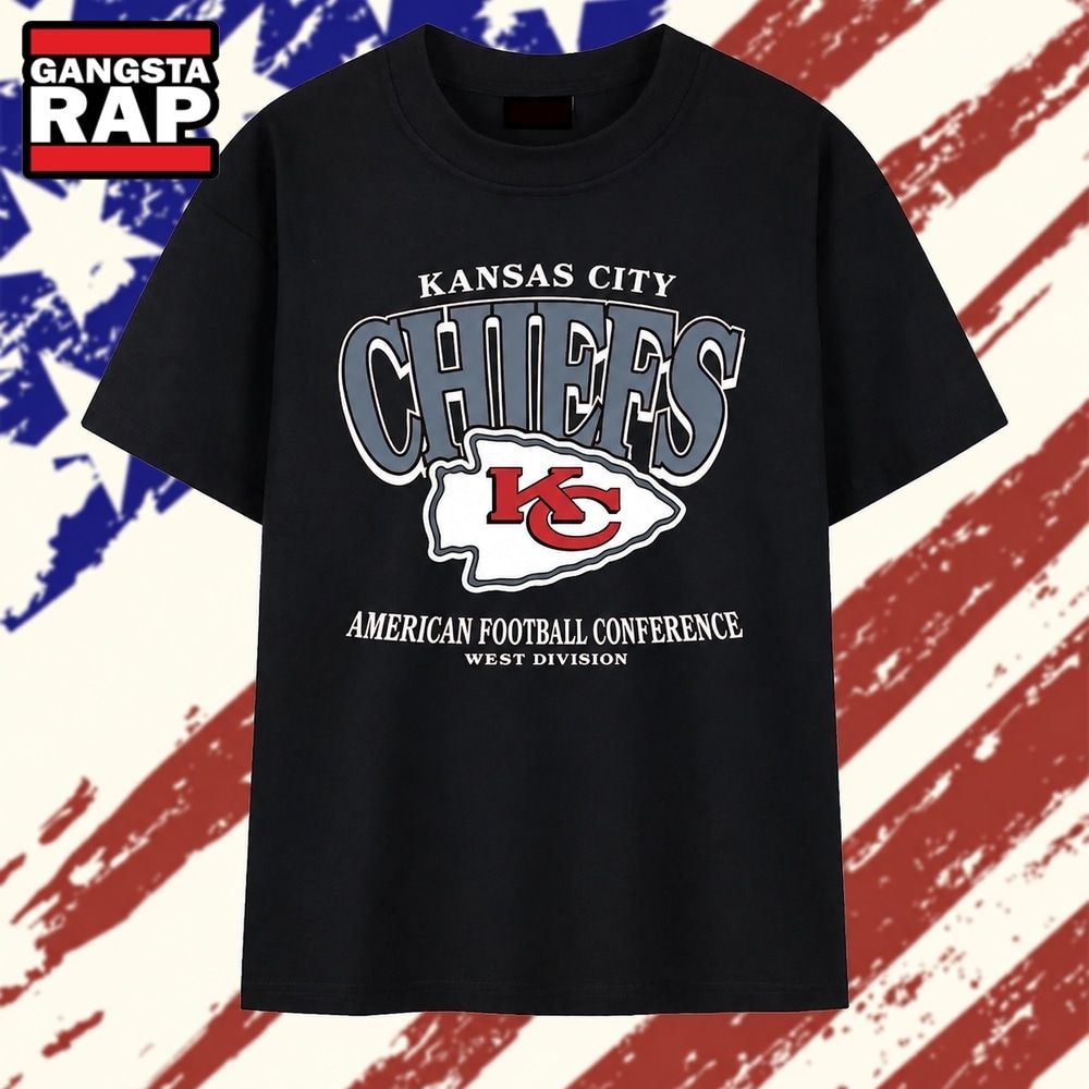 Kansas City Chiefs American Football Conference West Division T Shirt, Trending 2D Shirt Kansas City Chiefs American Football Conference West Division T Shirt