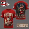 Kansas City Chiefs NFL 9 11 25th Anniversary Never Forget Memorial 3D T Shirt, Football New Design Shirt Kansas City Chiefs Nfl 9 11 25th Anniversary Never Forget Memorial 3D T Shirt