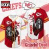 Kansas City Chiefs NFL Game Day Grateful Dead Baseball Jersey Shirt, NFL Baseball Jersey Kansas City Chiefs Nfl Game Day Grateful Dead Baseball Jersey Shirt