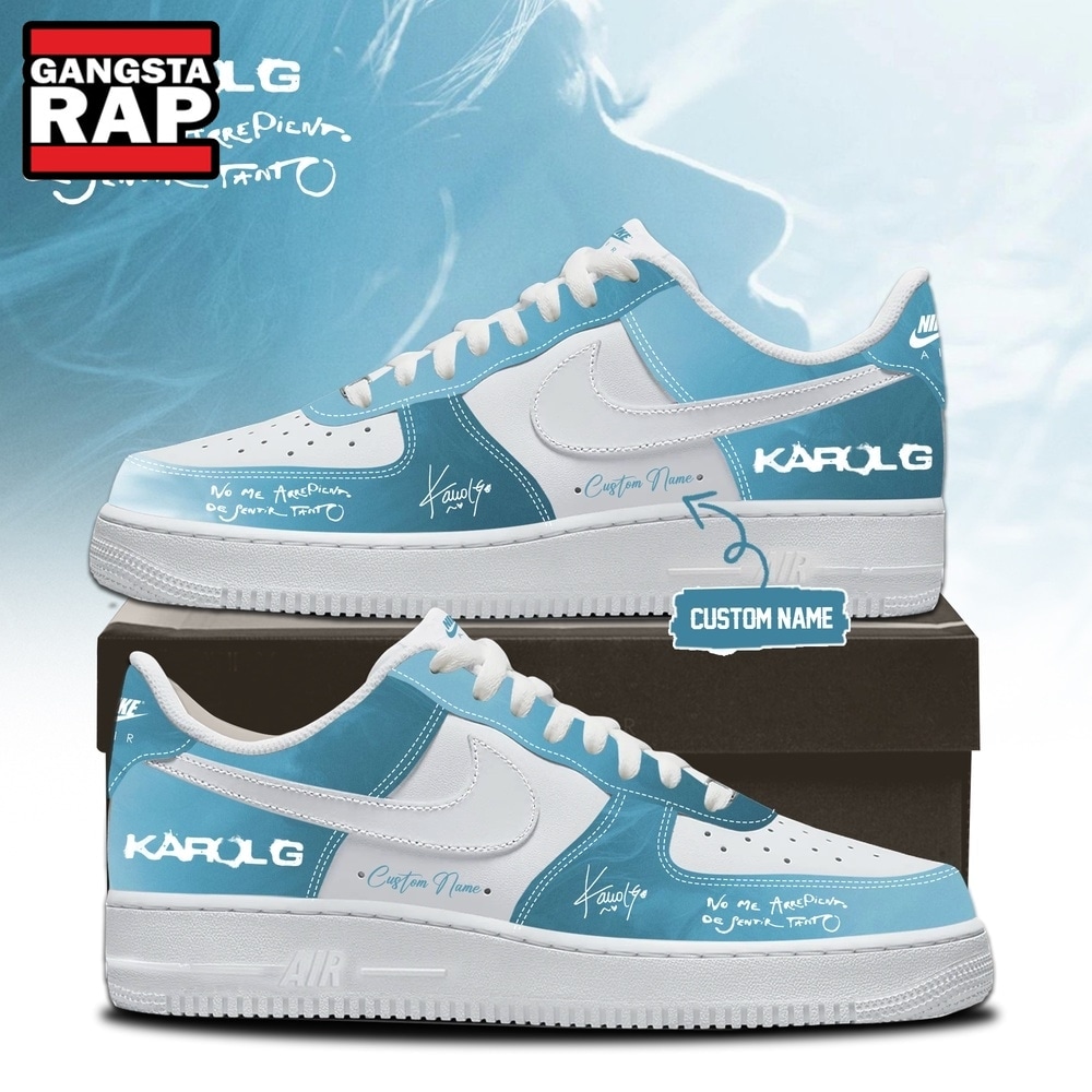 KaRol G Album NO ME ARREPIENTO DE SENTIR TANTO Air Force 1 Shoes Sneaker , Music Trending Shoes KaRol G Album NO ME ARREPIENTO DE SENTIR TANTO Air Force 1 Shoes Sneaker , Music Trending Shoes
