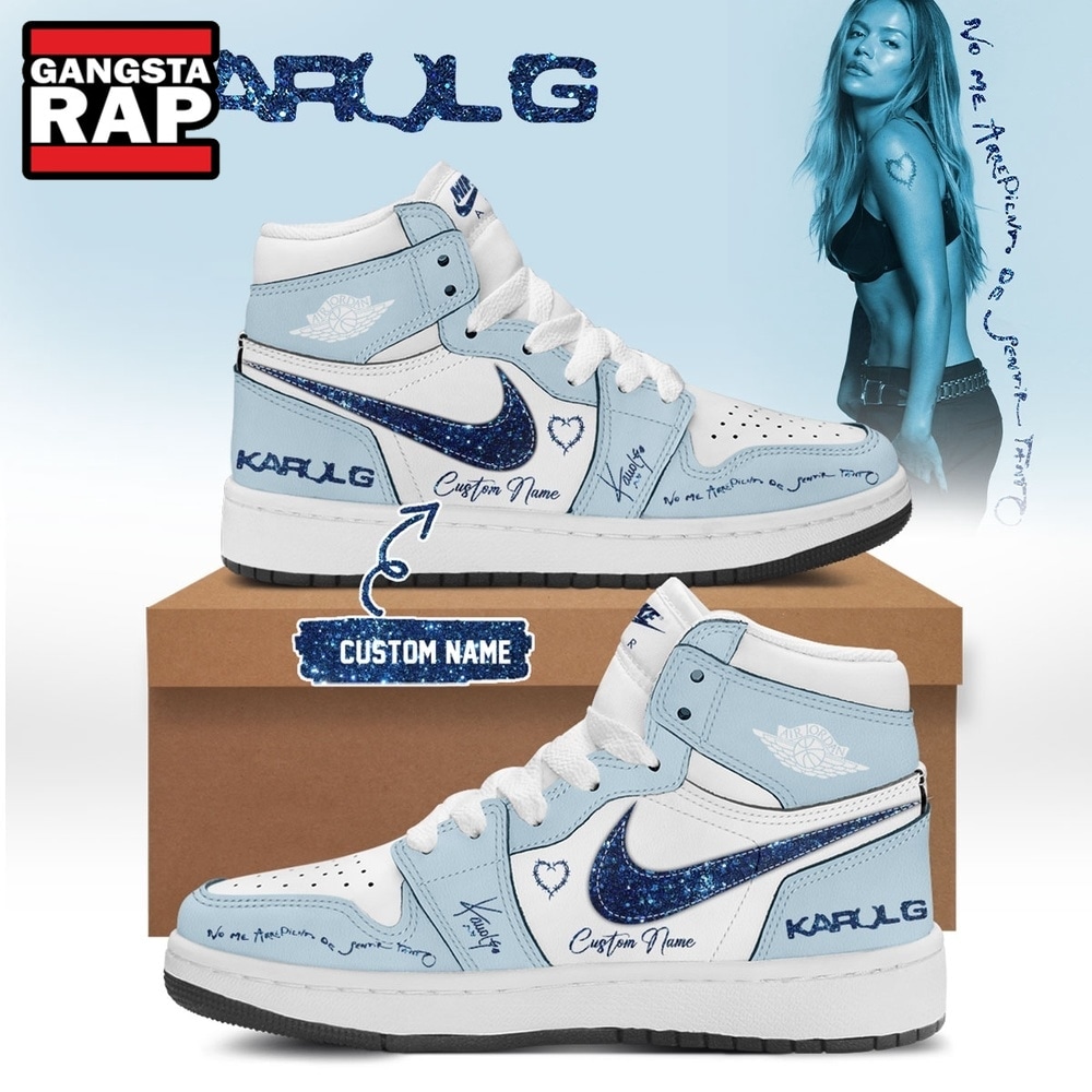 KaRol G Album NO ME ARREPIENTO DE SENTIR TANTO Air Jordan 1 Hightop Shoes , Trending Music Shoes KaRol G Album NO ME ARREPIENTO DE SENTIR TANTO Air Jordan 1 Hightop Shoes , Trending Music Shoes