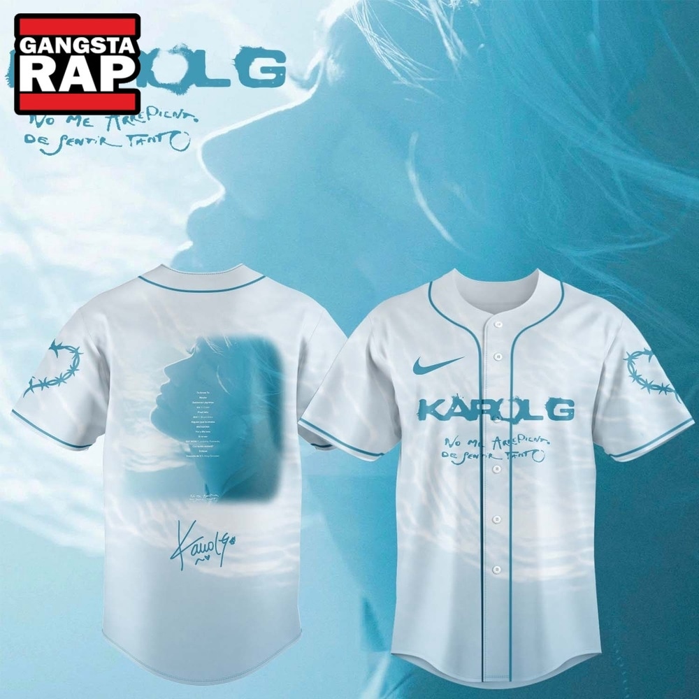 KaRol G Album NO ME ARREPIENTO DE SENTIR TANTO Baseball Jersey , Music Fans Jersey Shirt KaRol G Album NO ME ARREPIENTO DE SENTIR TANTO Baseball Jersey , Music Fans Jersey Shirt