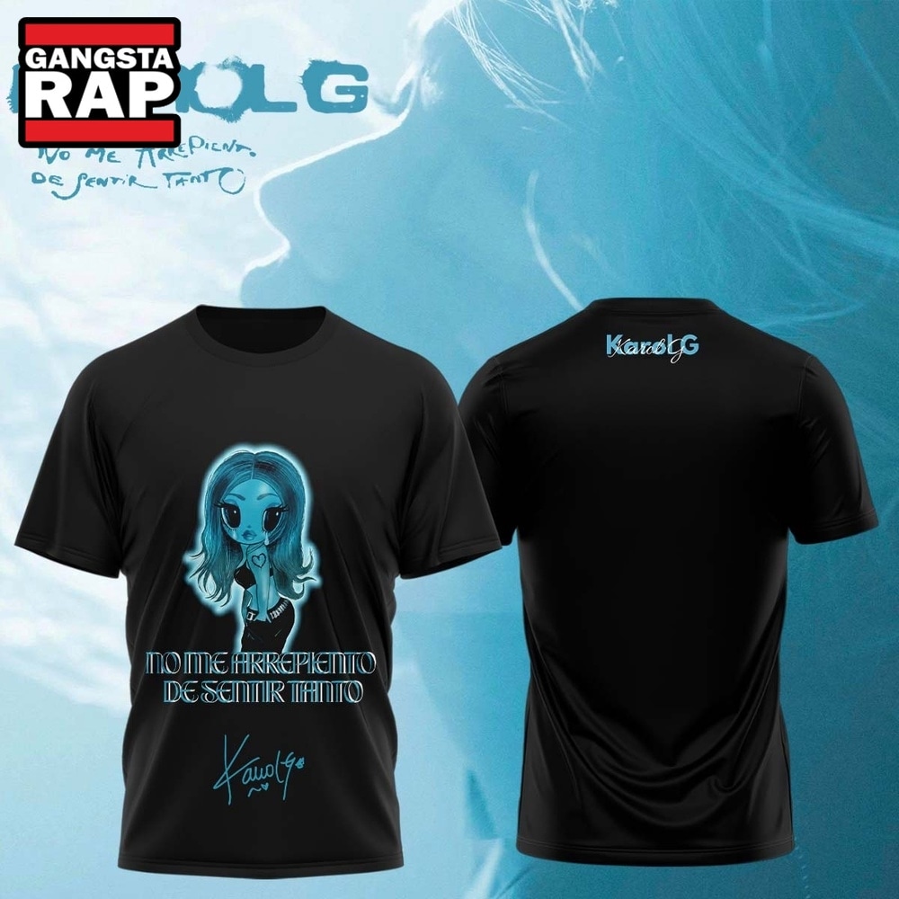 KaRol G Album NO ME ARREPIENTO DE SENTIR TANTO Chibi 3D Shirt , Music Trend Shirt KaRol G Album NO ME ARREPIENTO DE SENTIR TANTO Chibi 3D Shirt , Music Trend Shirt
