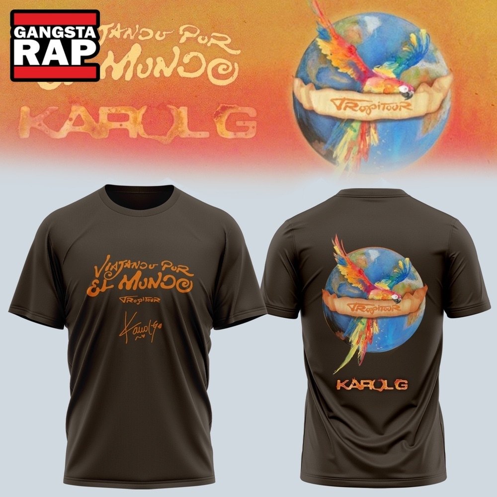 Karol G VIAJANDO POR EL MUNDO TROPITOUR 2026 Design T Shirt , Music Trend Shirt Karol G VIAJANDO POR EL MUNDO TROPITOUR 2026 Design T Shirt , Music Trend Shirt