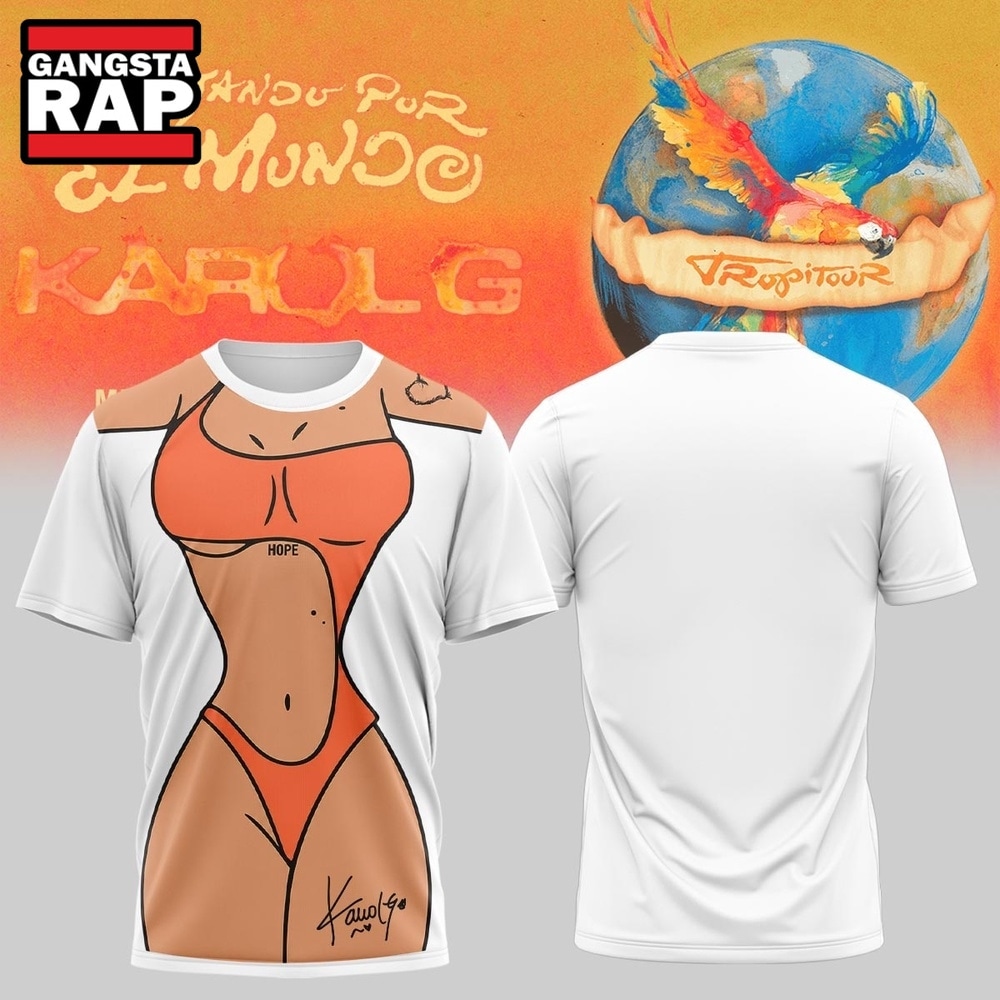 Karol G VIAJANDO POR EL MUNDO TROPITOUR 2026 Special New 3D Shirt , Music Trend Shirt Karol G VIAJANDO POR EL MUNDO TROPITOUR 2026 Special New 3D Shirt , Music Trend Shirt