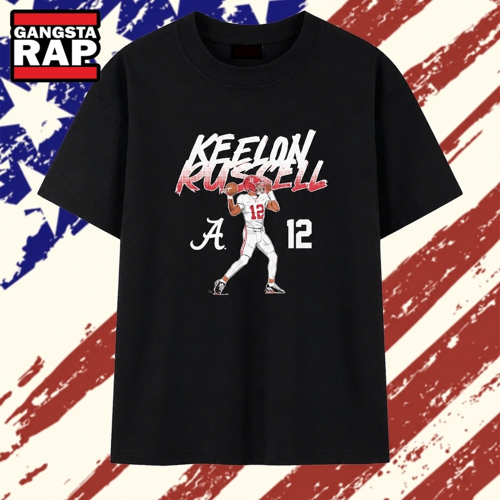Keelon Russell Alabama Crimson Tide 12 football T Shirt , Trending 2D Shirt Keelon Russell Alabama Crimson Tide 12 Football T Shirt
