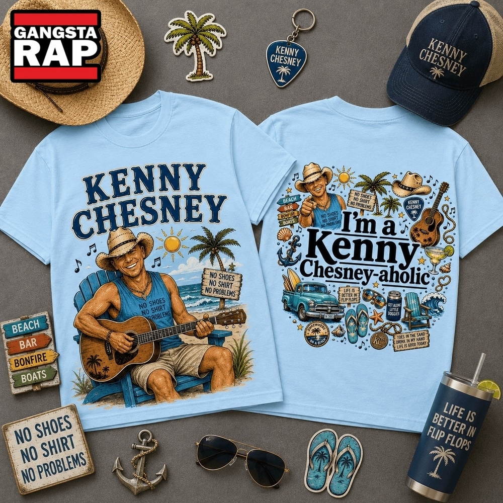 Kenny Chesney Beach Life Chesney aholic Two Sided 3D Shirt , Music Trending 3D Shirt Kenny Chesney Beach Life Chesney Aholic Two Sided 3D Shirt
