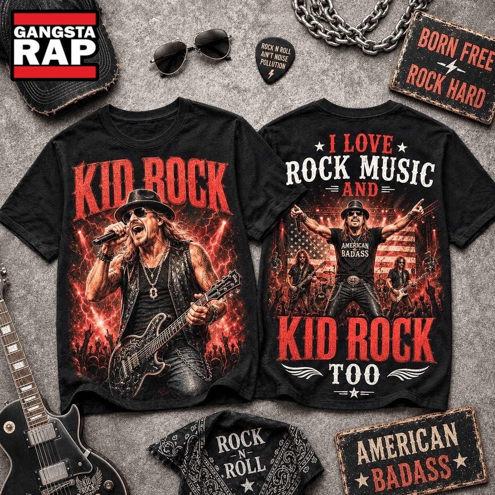 Kid Rock Born Free American Badass T Shirt , Music Trending 3D Shirt Kid Rock Born Free American Badass T Shirt