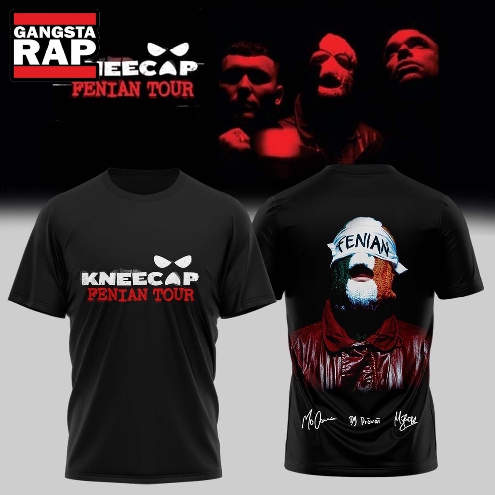 KNEECAP FENIAN TOUR Signature 2026 T Shirt , Music Trend Shirt KNEECAP FENIAN TOUR Signature 2026 T Shirt , Music Trend Shirt