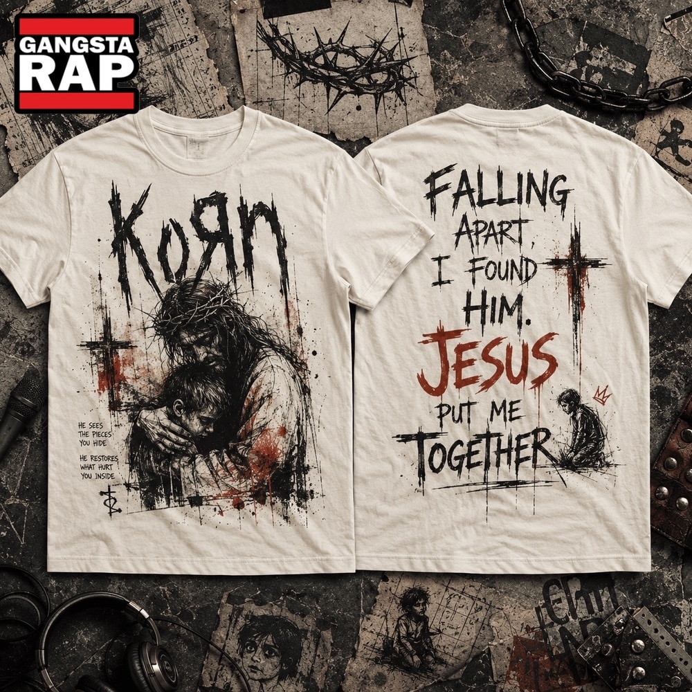 Korn x Jesus Put Me Together 3D Shirt, Trending 3D Music Shirt Korn x Jesus Put Me Together 3D Shirt, Trending 3D Music Shirt