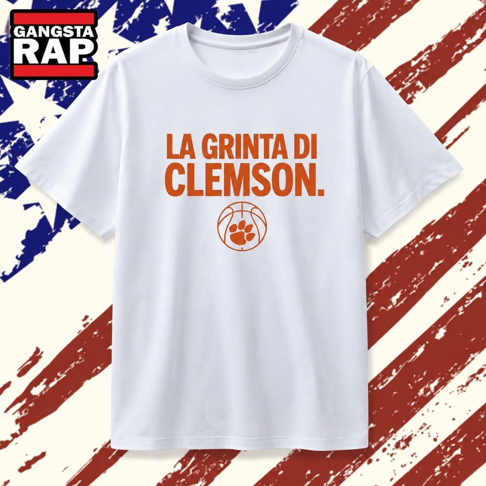 La Grinta di Clemson Tigers Basketball NCAA T Shirt , Vintage Trending Shirt La Grinta di Clemson Tigers Basketball NCAA T Shirt , Vintage Trending Shirt
