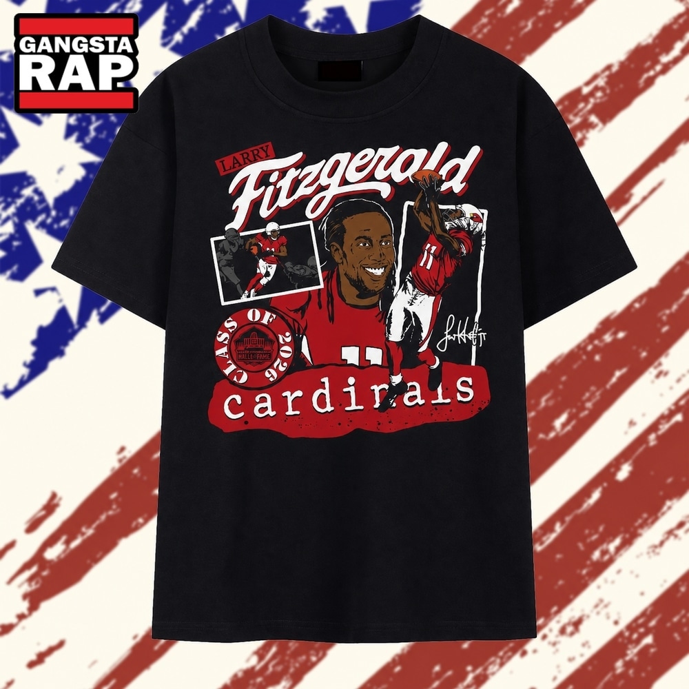 Larry Fitzgerald Cardinals Class of 2026 Homage T Shirt , Vintage Trending Shirt Larry Fitzgerald Cardinals Class of 2026 Homage T Shirt , Vintage Trending Shirt
