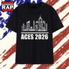 Las Vegas Aces 2026 Typography Skyline Fan T Shirt , Trending 2D Shirt Las Vegas Aces 2026 Typography Skyline Fan T Shirt
