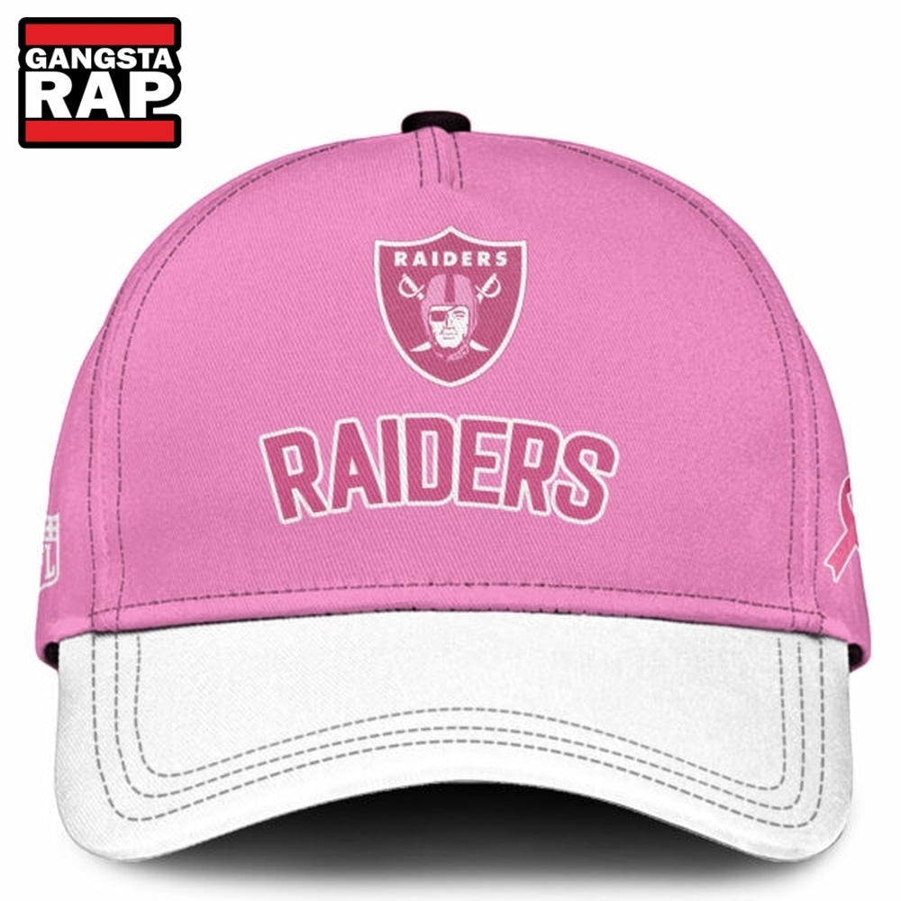 Las Vegas Raiders 2026 x Breast Health Awareness Night Limited Edition Cap, Trending Baseball Cap Las Vegas Raiders 2026 X Breast Health Awareness Night Limited Edition Cap