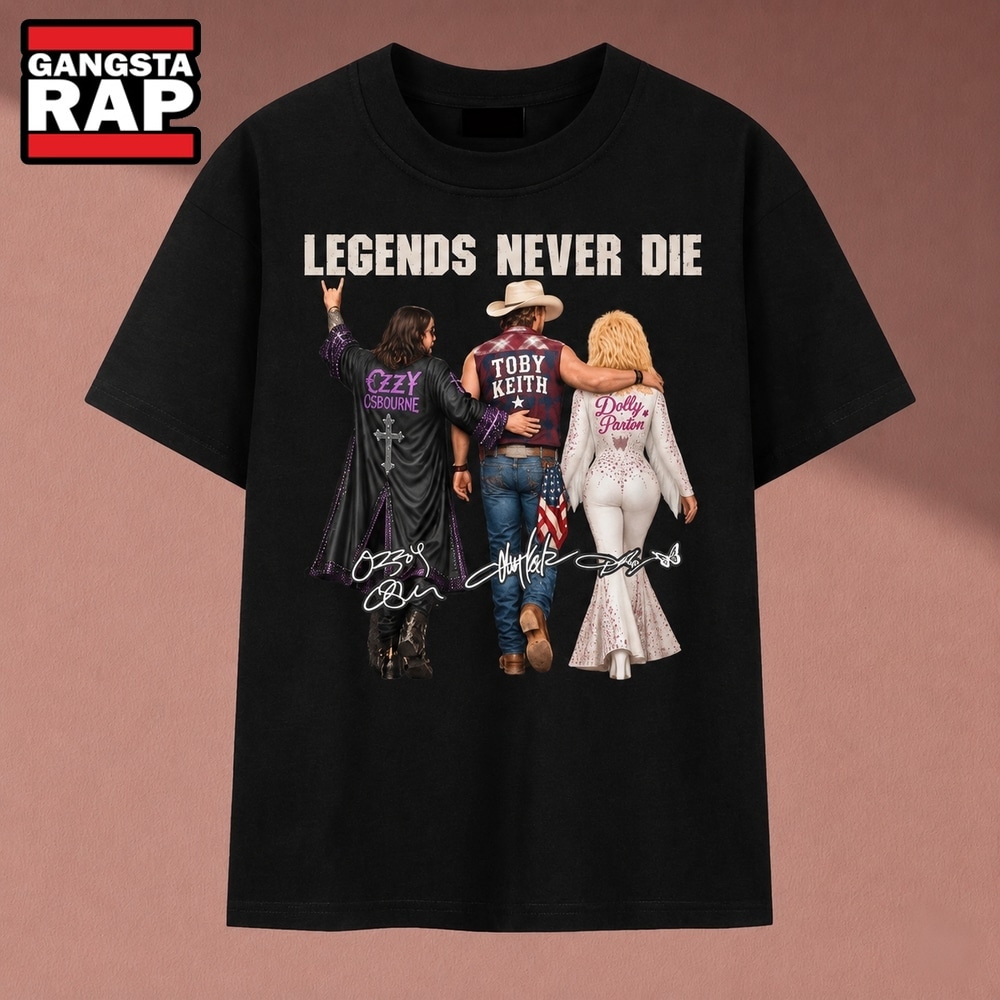 Legends Never Die Ozzy Osbourne Toby Keith Dolly Parton T Shirt, Music 2D Shirt Legends Never Die Ozzy Osbourne Toby Keith Dolly Parton T Shirt