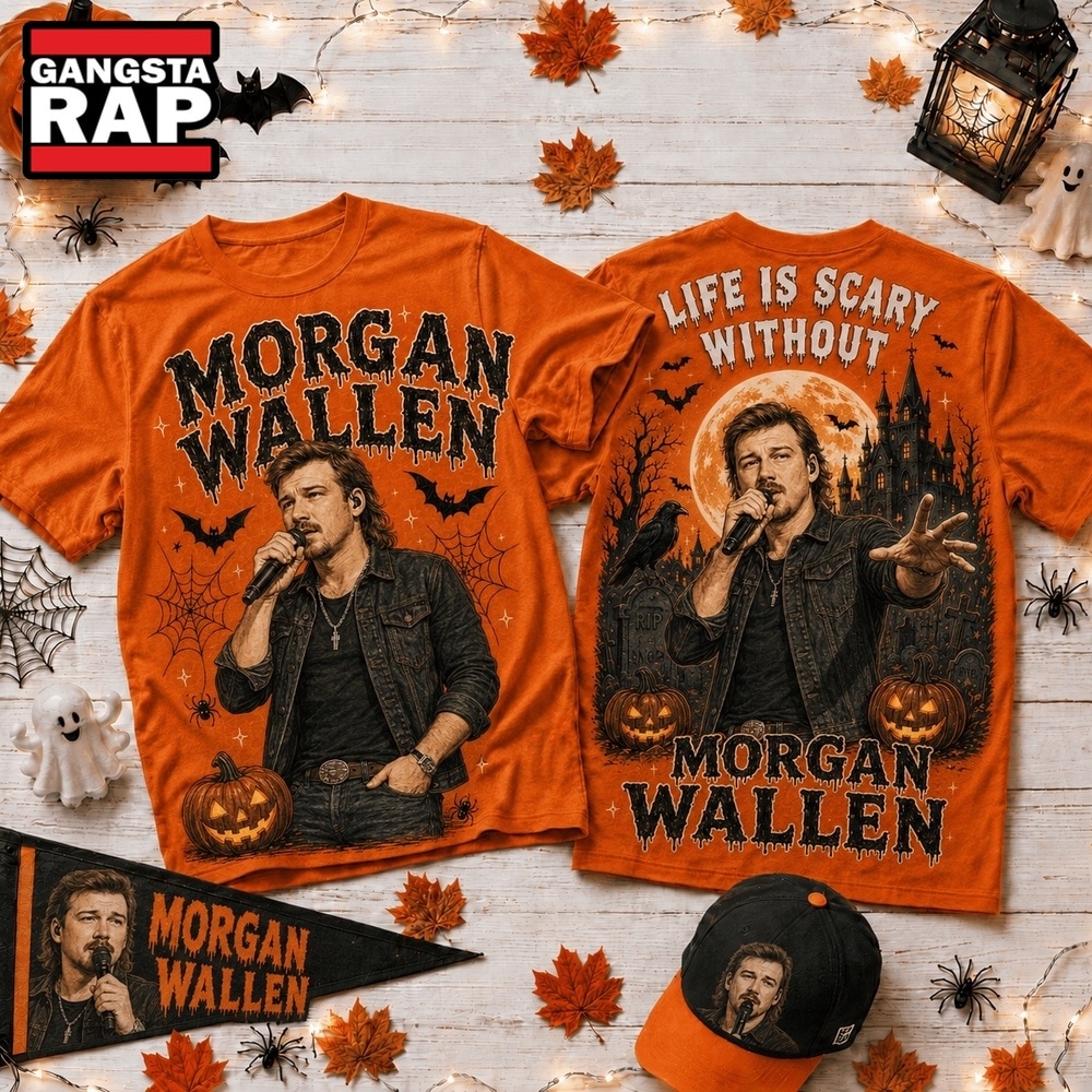 Life Is Scary Without Morgan Wallen Halloween 2026 3D Shirt , Music Trend Shirt Life IS Scary Without Morgan Wallen Halloween 2026 3D Shirt