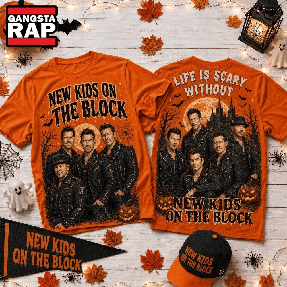 Life Is Scary Without New Kids On The Block Halloween T Shirt , Music Trend Shirt Life IS Scary Without New Kids ON The Block Halloween T Shirt