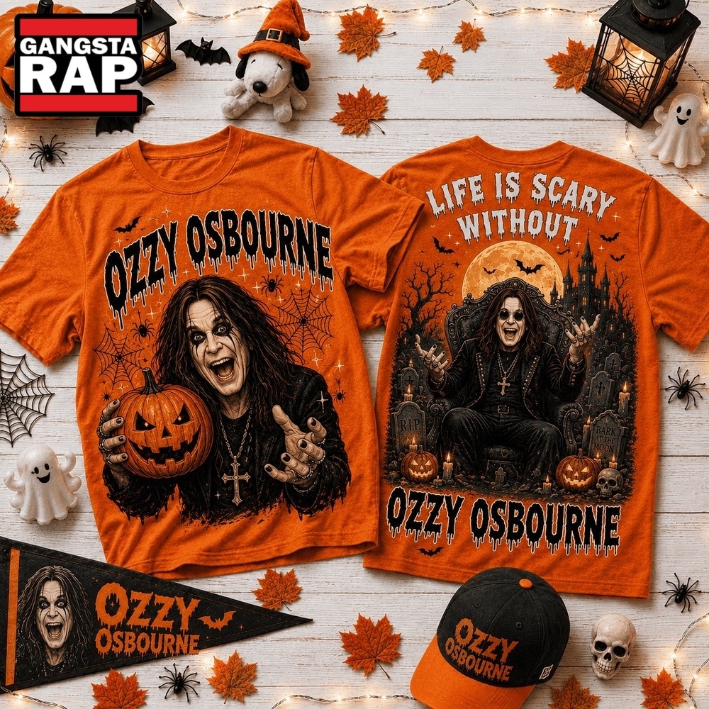 Life Is Scary Without Ozzy Osbourne Halloween 2026 3D Shirt , Music Trending 3D Shirt Life IS Scary Without Ozzy Osbourne Halloween 2026 3D Shirt