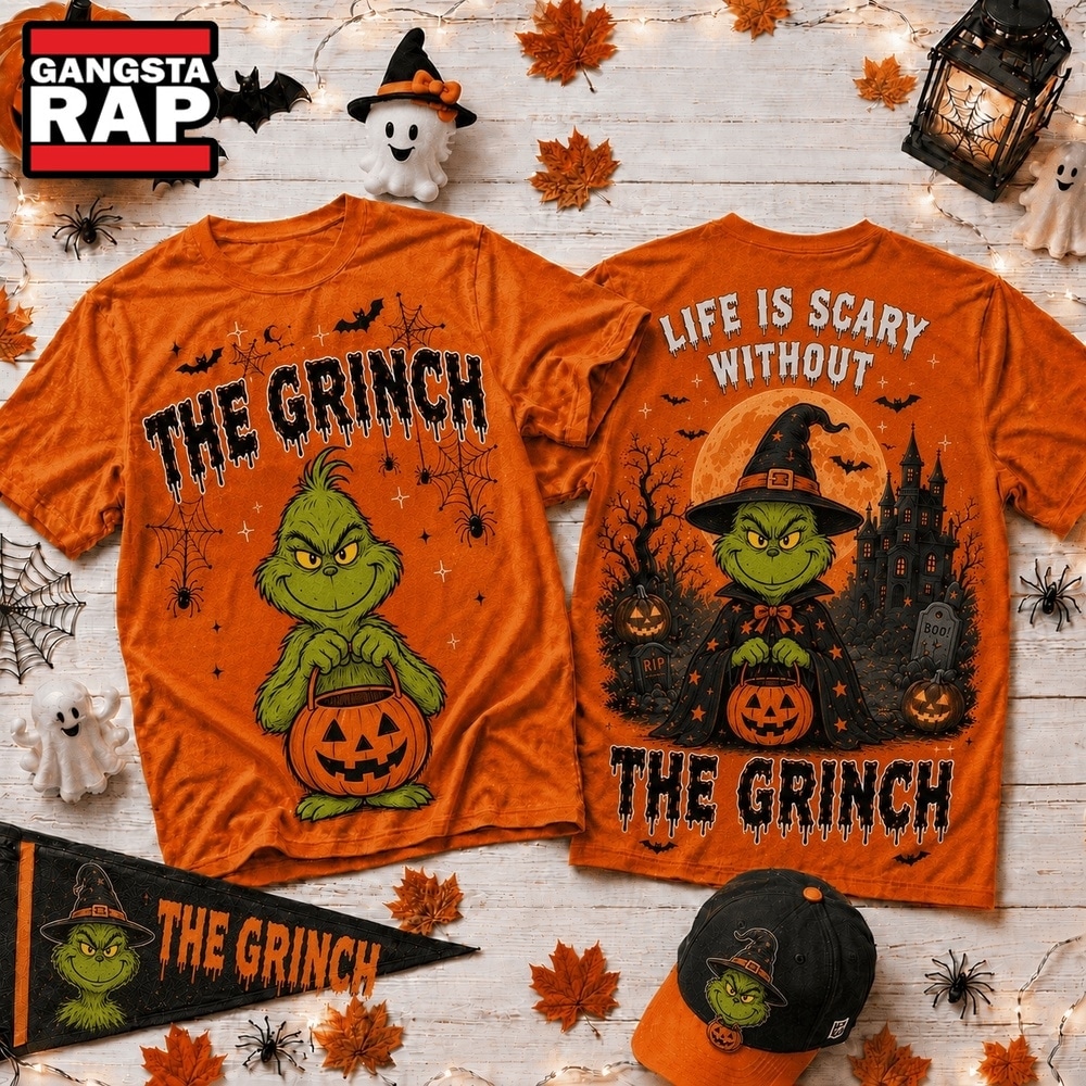 Life Is Scary Without The Grinch Halloween 2026 3D Shirt , Music Trending 3D Shirt Life IS Scary Without The Grinch Halloween 2026 3D Shirt