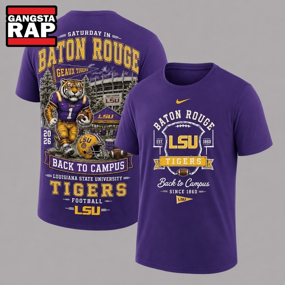 LSU Tigers 2026 NCAA Back To Campus 3D Shirt , NCAA 3D Shirt Lsu Tigers 2026 Ncaa Back TO Campus 3D Shirt