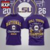 LSU Tigers NCAA Road to Glory 2026 Football Champions 3D Shirt , NCAA 3D Shirt Lsu Tigers Ncaa Road TO Glory 2026 Football Champions 3D Shirt