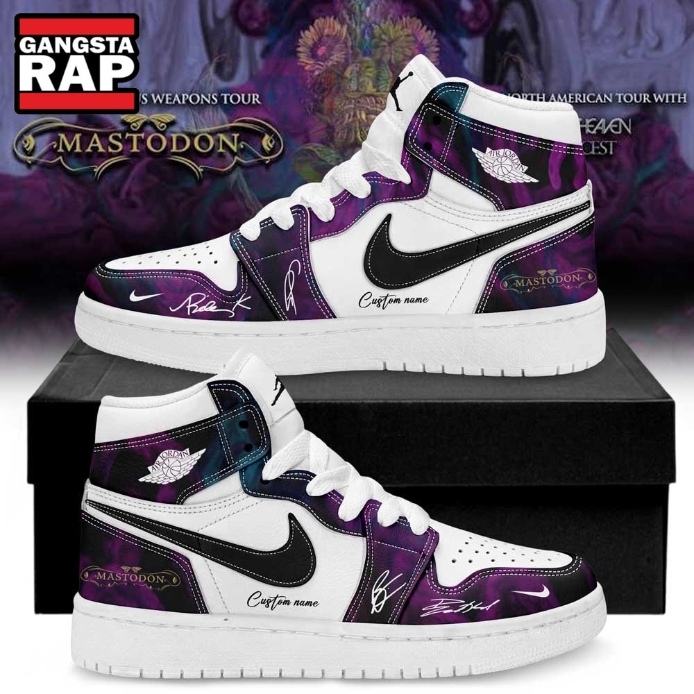 Mastodon Poisonous Weapons Tour 2026 Air Jordan 1 Hightop Shoes , Trending Music Shoes Mastodon Poisonous Weapons Tour 2026 Air Jordan 1 Hightop Shoes , Trending Music Shoes