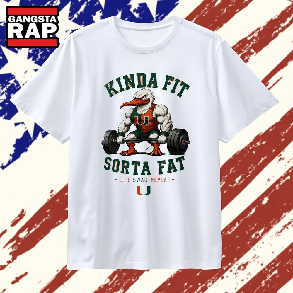 Miami Hurricanes mascot kinda fit sorta fat weightlifting T Shirt , Vintage Trending Shirt Miami Hurricanes mascot kinda fit sorta fat weightlifting T Shirt , Vintage Trending Shirt