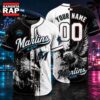 Miami Marlins 2026 MLB Eagle America Personalized Baseball Jersey , MLB Baseball Jersey Miami Marlins 2026 Mlb Eagle America Personalized Baseball Jersey
