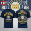 Michigan Wolverines NCAA Road to Glory 2026 Football Champions 3D Shirt , NCAA 3D Shirt Michigan Wolverines Ncaa Road TO Glory 2026 Football Champions 3D Shirt