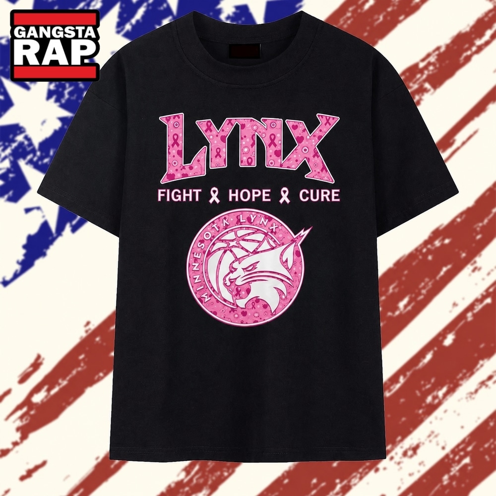Minnesota Lynx Fight Hope Cure Breast Cancer Awareness Ribbon T Shirt, Trending 2D Shirt Minnesota Lynx Fight Hope Cure Breast Cancer Awareness Ribbon T Shirt, Trending 2D Shirt