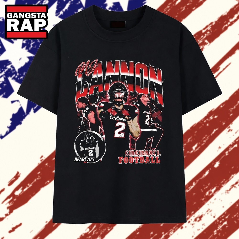 MJ Cannon Illustration Cincinnati Bearcats T Shirt , Trending 2D Shirt MJ Cannon Illustration Cincinnati Bearcats T Shirt , Trending 2D Shirt