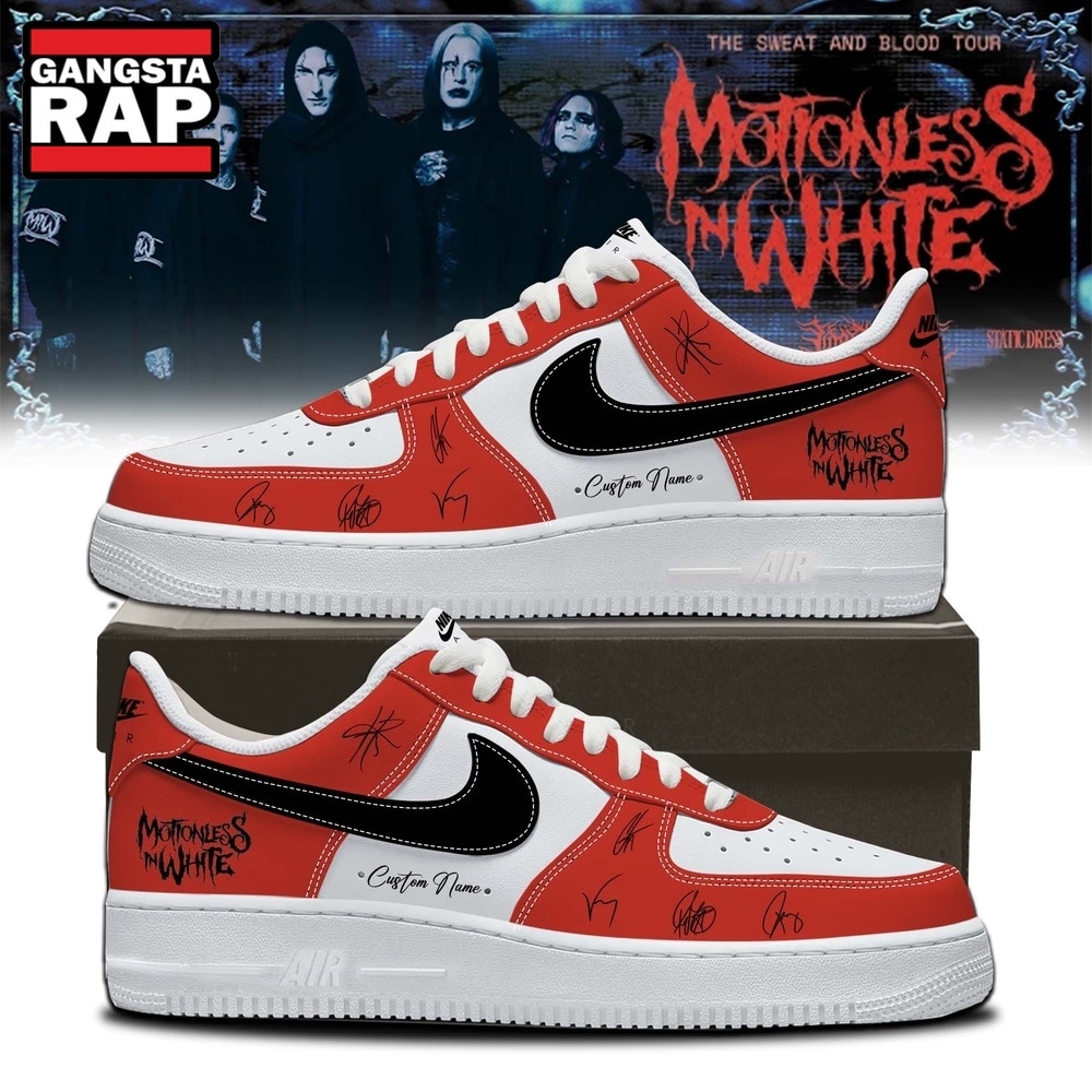 Motionless In White Signed Decades 2026 Air Force 1 Shoes , Music Trending Shoes Motionless IN White Signed Decades 2026 Air Force 1 Shoes