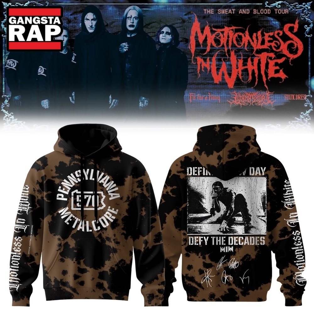 Motionless In White Signed Decades 2026 Hoodie , Music Trending 3D Shirt Motionless IN White Signed Decades 2026 Hoodie