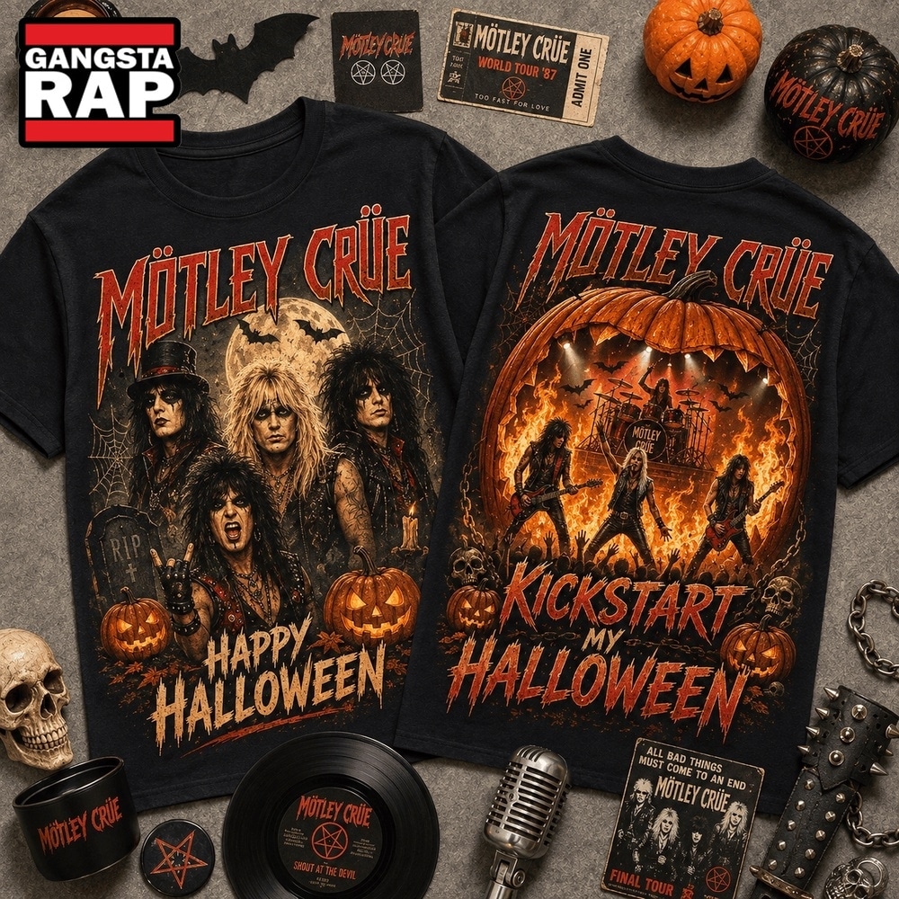 Mötley Crue Halloween Vintage Graphic Spooky Music Fan Shirt, Trending 3D Music Shirt Mötley Crue Halloween Vintage Graphic Spooky Music Fan Shirt, Trending 3D Music Shirt
