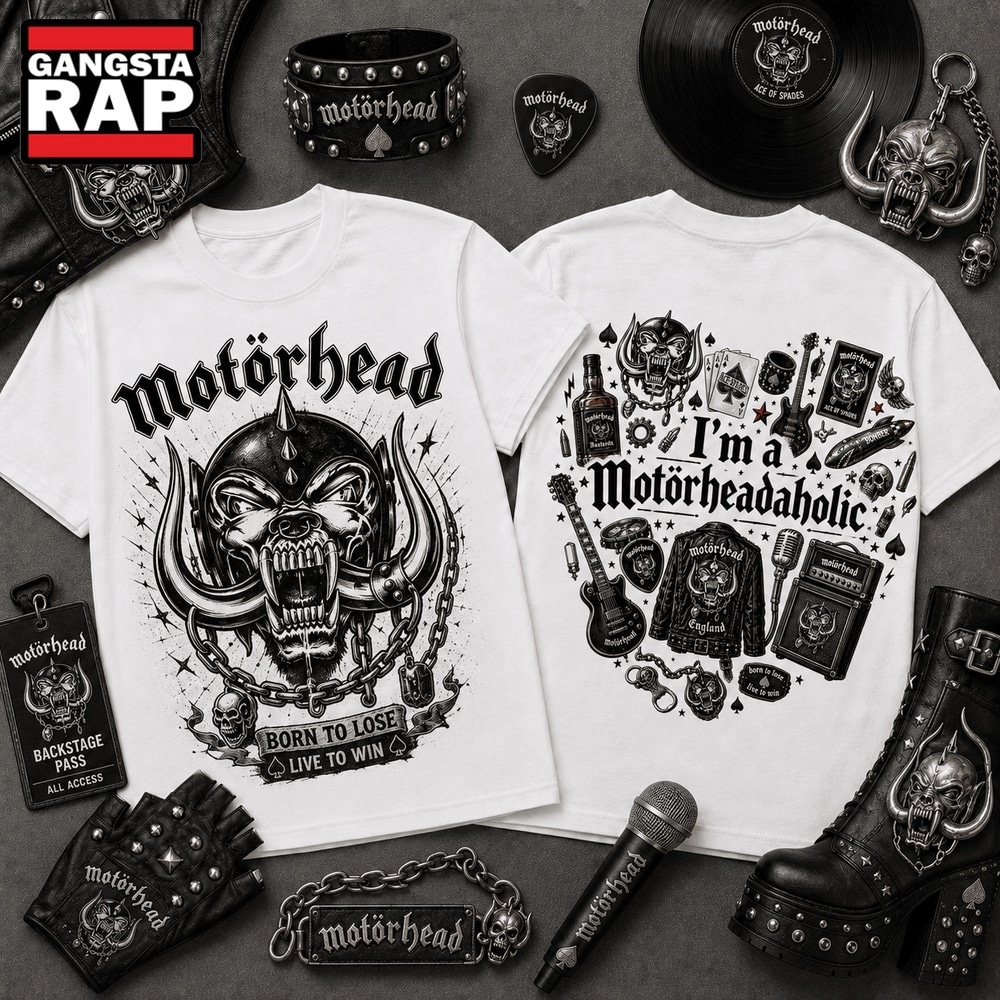 Motörhead I’m a Motorheadaholic Born to Lose Vintage 3D Shirt , Music Trending 3D Shirt Motorhead I M A Motorheadaholic Born TO Lose Vintage 3D Shirt