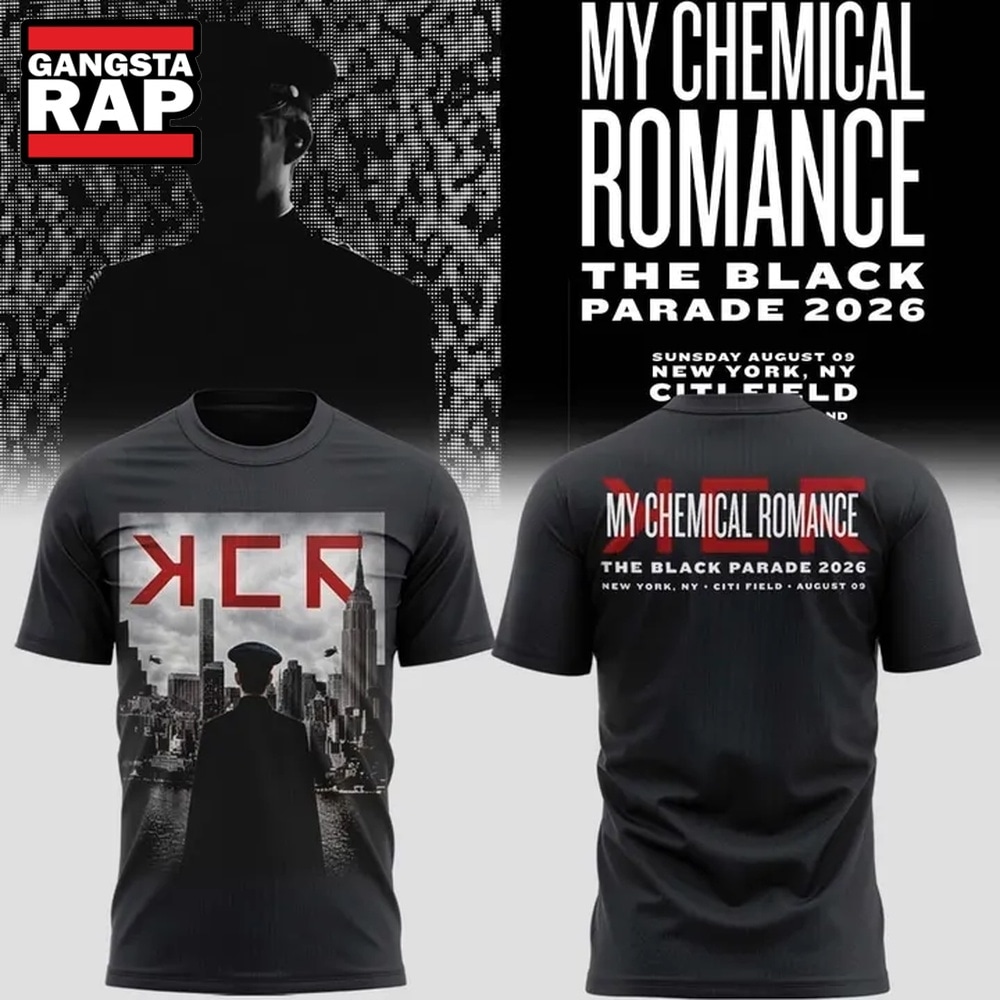 My Chemical Romance The Black Parade 2026 Tour Citi Field New York NY T Shirt , Music Trend Shirt MY Chemical Romance The Black Parade 2026 Tour Citi Field New York NY T Shirt