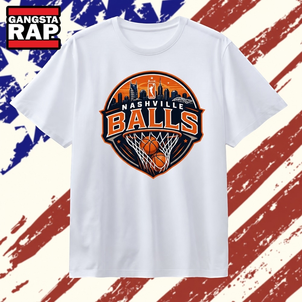Nashville Balls WNBA Basketball Team Logo T Shirt , Vintage Trending Shirt Nashville Balls Wnba Basketball Team Logo T Shirt
