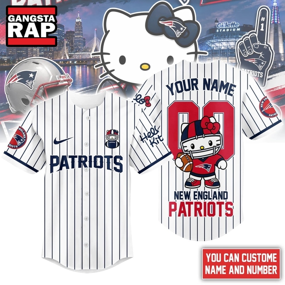 New England Patriots NFL Kitty Game Day Custom Baseball Jersey Shirt , NFL Baseball Jersey New England Patriots NFL Kitty Game Day Custom Baseball Jersey Shirt , NFL Baseball Jersey
