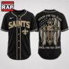 New Orleans Saints NFL Stand For The Flag Kneel For The Cross Baseball Jersey Shirt , NFL Baseball Jersey New Orleans Saints Nfl Stand For The Flag Kneel For The Cross Baseball Jersey Shirt