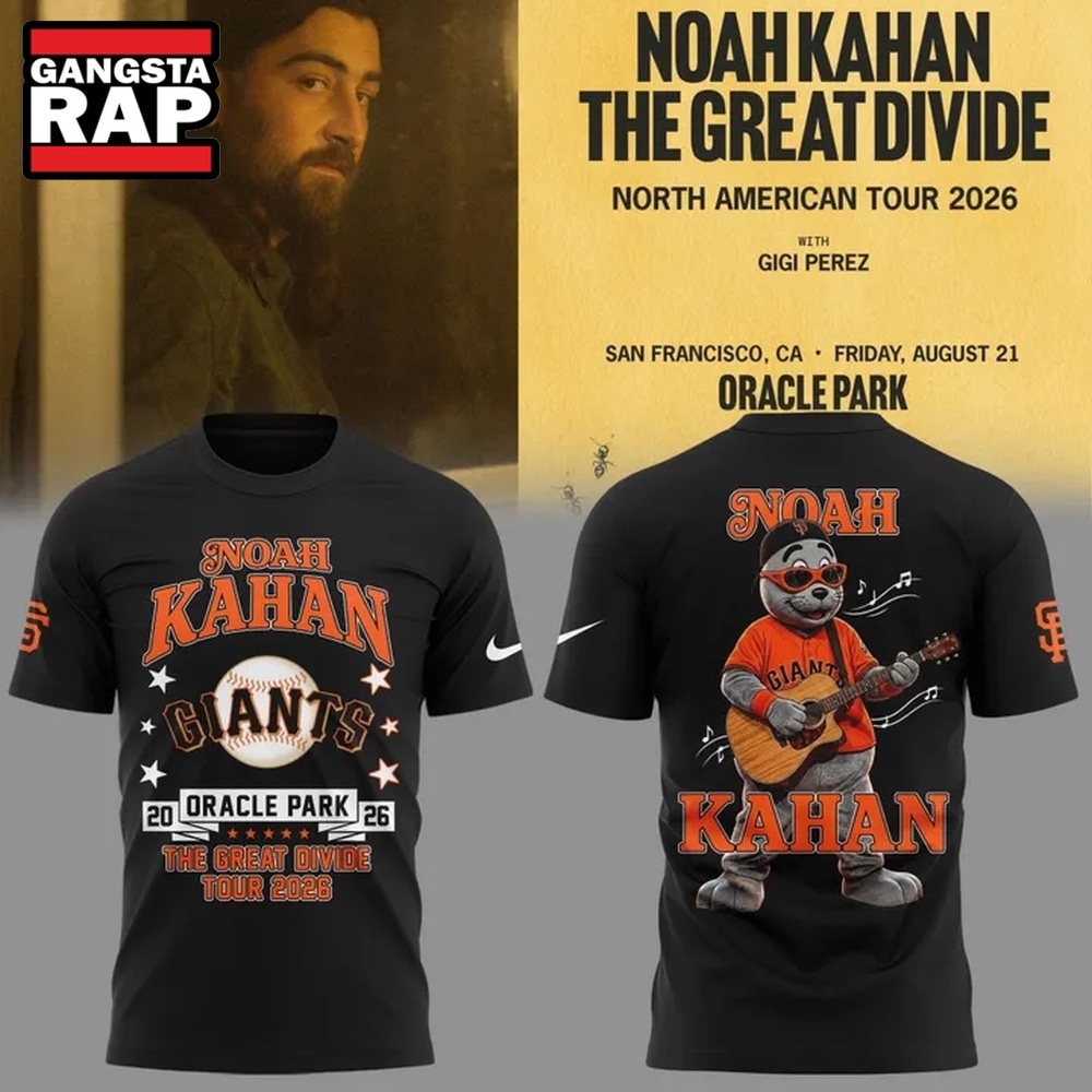 New Shirt Noah Kahan x San Francisco Giants The Great Divide Tour 2026 T Shirt, Trending 3D Music Shirt New Shirt Noah Kahan x San Francisco Giants The Great Divide Tour 2026 T Shirt, Trending 3D Music Shirt