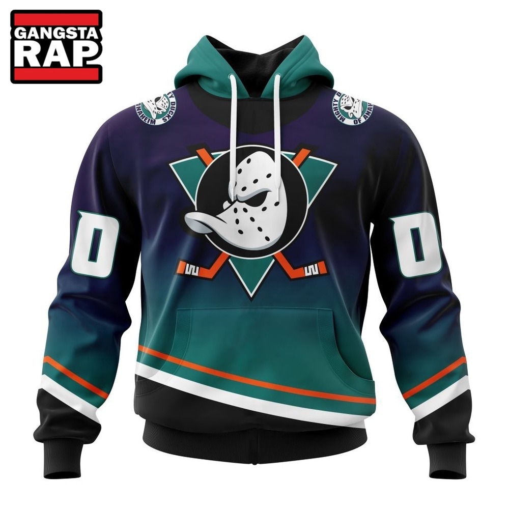 NHL Anaheim Ducks Special Retro Gradient Design Hoodie, T Shirt, NHL 3D Shirt Nhl Anaheim Ducks Special Retro Gradient Design Hoodie T Shirt 1