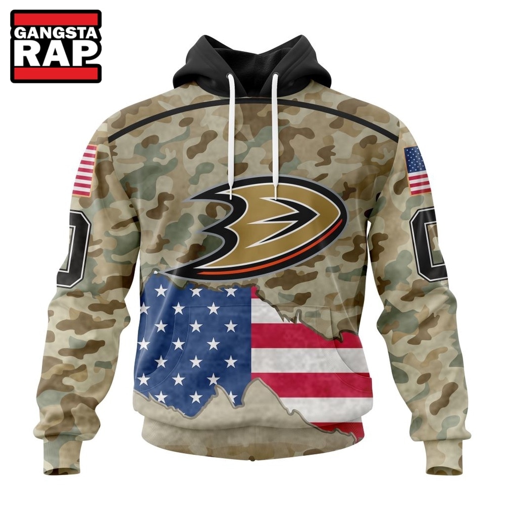 NHL Anaheim Ducks Specialized Kits For United State With Camo Color Hoodie, T Shirt , NHL 3D Shirt Nhl Anaheim Ducks Specialized Kits For United State With Camo Color Hoodie T Shirt 1