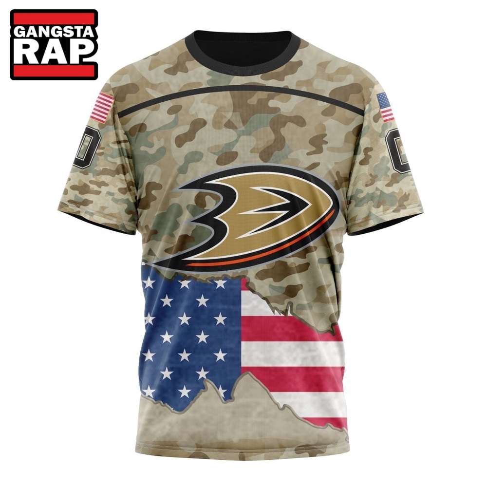 NHL Anaheim Ducks Specialized Kits For United State With Camo Color Hoodie, T Shirt , NHL 3D Shirt NHL Anaheim Ducks Specialized Kits For United State With Camo Color Hoodie, T Shirt , NHL 3D Shirt