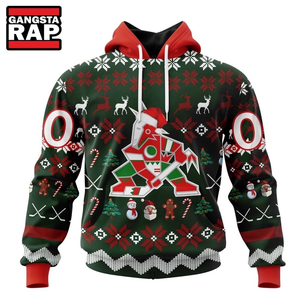 NHL Arizona Coyotes Hockey Christmas Is Coming 2026 Hoodie, T Shirt , NHL 3D Shirt Nhl Arizona Coyotes Hockey Christmas IS Coming 2026 Hoodie T Shirt 1