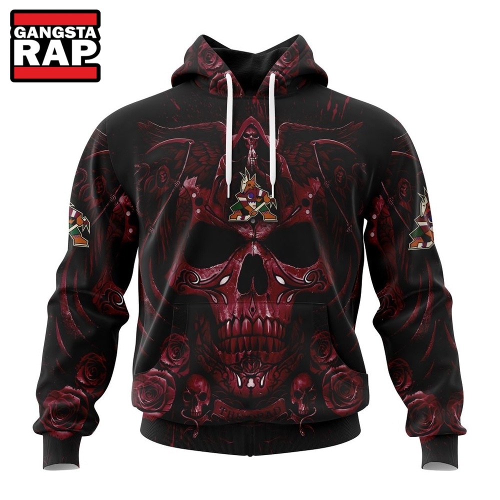 NHL Arizona Coyotes Special Design Halloween With Skull Art Hoodie, T Shirt , NHL 3D Shirt NHL Arizona Coyotes Special Design Halloween With Skull Art Hoodie, T Shirt , NHL 3D Shirt